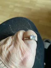 Venta en una pérdida. Anillo de oro blanco de 18K para mujer, con certificado, de lujo, 2,0 CT, banda de boda de diamantes de laboratorio, plata 925, LR168