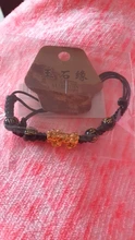 Feng Shui negro obsidiana pulsera trenzada pulsera Pixiu suerte hecho a mano riqueza amuleto trenzado Unisex regalo Decoración