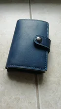 Porta tarjetas Rfid antimagnéticas para hombre y mujer, billetera inteligente de cuero PU, monedero Vintage corto, Mini BOLSA PARA dinero, novedad de 2021