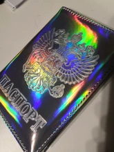 Funda de pasaporte láser de moda para hombre y mujer, Funda de cuero PU para tarjetas de identificación, accesorios de viaje, billetera de Negocios RFID
