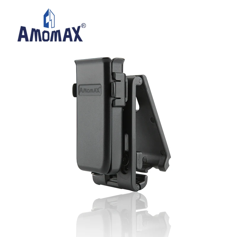 Amomax Universal Single Mag Pouch Fits 9mm, 40' or 45' Caliber Handgun Magazines, Adjustable to Hold Single or Double Stacks
Amomax Universal Single Mag Pouch Fits 9mm, 40' or 45' Caliber Handgun Magazines, Adjustable to Hold Single or Double Stacks