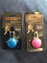 LED parpadeante pedante linterna perro Collar gato Collar COLGANTE con brillo para luminoso brillante Collar decoración brillante