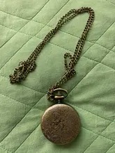 Reloj de bolsillo Retro Para hombres y mujeres, diseño de conejo, colgante, collar, regalo para niños