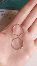Trustdavies-pendientes de aro hexagonales para mujer, de Plata de Ley 925, joyería a la moda, aretes de plata fina 925, regalo DS133
