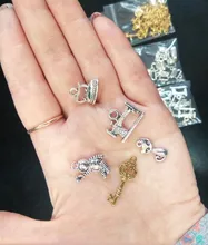 20 piezas, colgantes de 17x9mm, colgantes con dijes de gato para hacer joyas, colgantes de zorro de Color plata antiguo