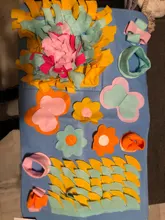 Alfombrilla de entrenamiento para perros y mascotas, manta de olfting, almohadillas de lana desmontables, esterilla para perros, alivia el estrés, rompecabezas, juguete para mascotas, almohadilla para la nariz