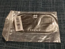 Parche de Pedal doble EQ, parche de tambor de bajos, Protector de almohadilla de tambor para piezas de tambor, accesorios de instrumentos de percusión, 12,8x6,5 cm