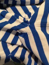 Knitted T-Shirt Tops Short-Sleeve Women Clothes Warmsway Striped Tees Woman Summer Casual