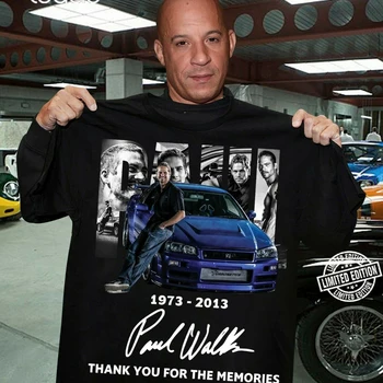 1973-2013 Paul Walker thank you for the memories T-Shirt