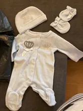 Peleles para bebés recién nacidos con sombrero, guantes de manga larga, corona de dibujos animados, mono de terciopelo para niños, monos para bebés, atuendo para bebés