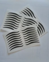 Pegatina para ojos, 48 Uds., Sexy, Estilo de gato, negro, delineador, Belleza