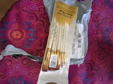 10 Uds el pelo de Nylon mango de madera de pintura acuarela cepillo pluma pincel de bricolaje pintura al óleo acrílica pinceles pintura arte Dropship