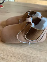 Zapatillas de cuna para bebé recién nacido, suela suave de cuero, leopardo, sólido, cálido, primeros pasos, 2018