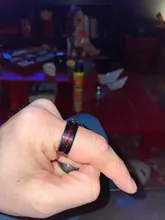 FDLK-anillos de boda clásicos de 3 estilos para hombre, anillo de acero inoxidable, negro, acero con rojo, azul, de aluminio, de compromiso