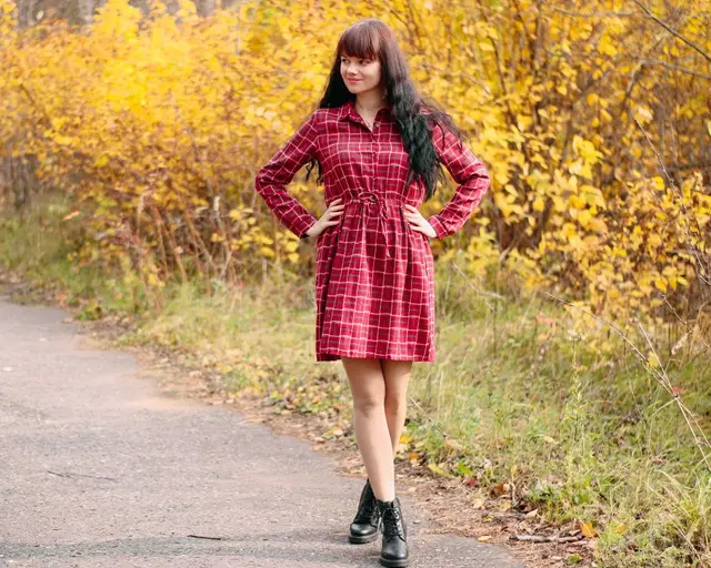 Милое платье в клетку Alyaboomty - купить