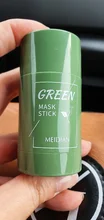 Mascarilla de limpieza de té verde, crema para el barro, blanqueamiento, mascarilla hidratante purificadora, palillo para arcilla, Control de aceite, antiacné, cuidado de la piel