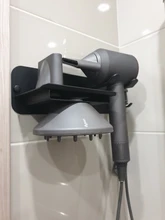 Bathroom Shelf Storage-Rack Drier Wall-Mount Dyson Supersonic Black Organize LIUYUE