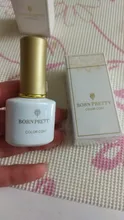 BORN PRETTY-esmalte Gel para uñas de Gel de, 6ml, Base de Gel de gelatina rosa, sin necesidad de limpiar, capa superior, barniz de Gel UV para arte de uñas blanco