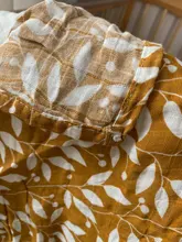 Manta de muselina para bebé recién nacido, manta de gasa de algodón para envolver, toalla de Pielucha, 120x110cm