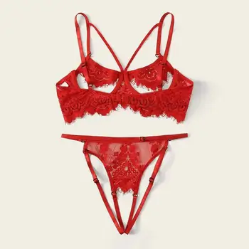 Sexy Bra Set Femme Wire Free Underwear Bra+Briefs Set Babydoll Cut-Out Sleepwear Mesh Lingerie Lace Thong Panties Women 2Pcs
Sexy Bra Set Femme Wire Free Underwear Bra+Briefs Set Babydoll Cut-Out Sleepwear Mesh Lingerie Lace Thong Panties Women 2Pcs