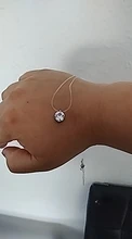 Collar de hilo de pescar transparente para mujer, cadena Invisible con diamantes de imitación, regalo para mujer, gran oferta