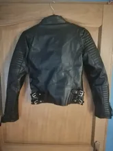 Jacket Coats Bomber Faux-Leather Basic Winter Women Short Punk FTLZZ Autumn Soft Female