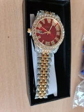 ALLICEONYOU-relojes de circonia cúbica, pulsera de diamantes de alta calidad, de acero inoxidable, Color oro nuevo y plateado, a la moda, Hip Hop, para regalo