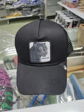 Gorra de malla con estampado de pantera para hombre y mujer, gorro de béisbol con estampado de Anime, Gorilla King, gorra de camionero negra, sombrero de papá, Snapback de red