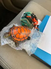 Aquarium Ornament Turtle-Decoration Polyresin Artificial-Fish-Tank 1pcs Supply Stylish