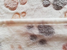 Bonita funda de cama para mascota cálida, pequeña, mediana y grande, pata de toalla, estampado artesanal, gato, vellón para perros, manta suave, suministros de invierno para animales