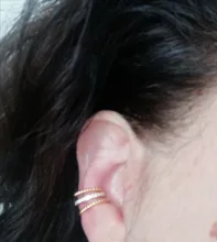 ROXI-pendientes de plata de ley 925 con Clip para mujer, pendientes no perforados, con formas geométricas C