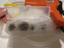 50W práctico soldador de plástico parachoques de coche reparación de la máquina de soldadura reparación herramienta caliente grapadoras para la reparación de piezas de plástico