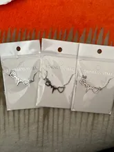 DOTIFI-collar de acero inoxidable para mujer, colgante de corazón de amor, joyería de compromiso, Color dorado y plateado