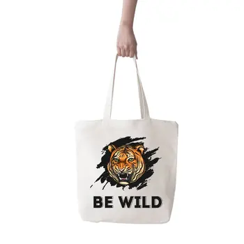 Angemiel Bag Large Be Wild Printed Wild Tiger Shopping Beach Tote Bag 
Angemiel Bag Large Be Wild Printed Wild Tiger Shopping Beach Tote Bag