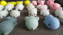 Satkago-juguetes para apretar suaves, 25 uds., Kawaii, juguete de dibujos de animales para niños y adultos, alivia la ansiedad y el estrés, decoración del hogar