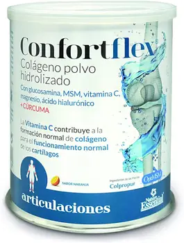 

Confortflex®Collagen hydrolyzed with dust, magnesium, glucosamine, MSM, silicon single, vitamin C, B-3, B-5, zinc, hyaluronic acid