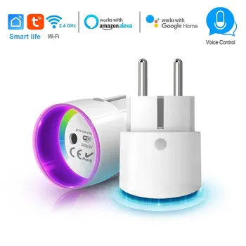 Mini power socket EU smart Wifi socket 16A with monitor TuyaSmart App/voice/sync remote
Mini power socket EU smart Wifi socket 16A with monitor TuyaSmart App/voice/sync remote