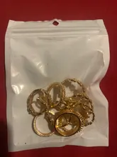Tocona 10 unids/set flores rosa anillo de oro conjuntos para los hombres y las mujeres encanto estrella hueco geométrico serpiente joyería Bohemia regalo 15840