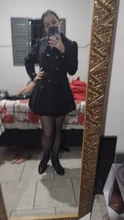 Gabardina larga con cuello vuelto para mujer, abrigo ajustado con doble botonadura de encaje, ropa de calle de talla grande 3XL, primavera 2020