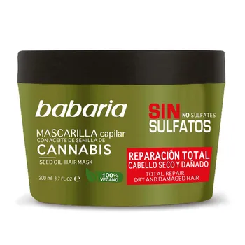 BABARIA CANNABIS MASK WITHOUT SULFATES DRY & DAMAGED HAIR 200ML
BABARIA CANNABIS MASK WITHOUT SULFATES DRY & DAMAGED HAIR 200ML