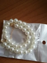 17KM-gargantilla de perla blanca de imitación para mujer, collar de boda con perlas redondas grandes, joyería de moda