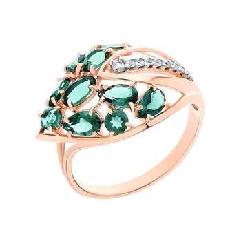 Gold ring with tourmaline and cubic zirconia sunlight sample 585
Gold ring with tourmaline and cubic zirconia sunlight sample 585