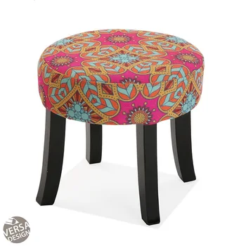 Versa Home Aubrey puff round four-legged textile material with print 21350395
Versa Home Aubrey puff round four-legged textile material with print 21350395
