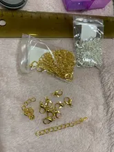 Lote de 20 unidades de cadenas de eslabones extendidas de 50 a 70mm, conectores de cierres de langosta para fabricación de joyas DIY, accesorios para pulseras y collares