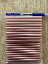 Barra de pegamento de fusión en caliente, sello de cera Lacquer Retro de Color metálico, bronce, oro rosa, herramientas de bricolaje, adhesivo de alta viscosidad 20 piezas * 7mm * 100mm