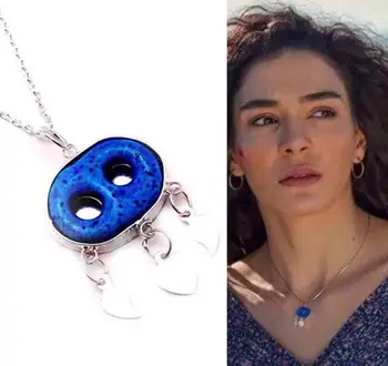 Hercai Sequence Reyyan Women necklace rose plated Syriac evil eye 925 sterling authentic silver necklace turkish jewelry fashion
Hercai Sequence Reyyan Women necklace rose plated Syriac evil eye 925 sterling authentic silver necklace turkish jewelry fashion