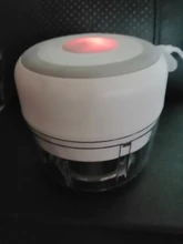 Cortador de cocina machacador de ajo eléctrico picadora de carne Mini trituradora de verduras de ajo de alimentos, picadora procesador de alimentos recargable