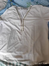 Blusa holgada informal con manga larga para verano, camisa moda de Hirigin con cuello en V para mujer, con lentejuelas, ropa suave