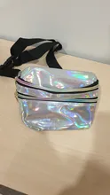 AIREEBAY-riñonera holográfica plateada para mujer, bolso de cintura brillante de viaje, a la moda para chicas, de cuero con holograma