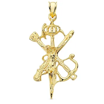 Pendant 18k gold cross Christ Legion 46mm. Carved unisex
Pendant 18k gold cross Christ Legion 46mm. Carved unisex